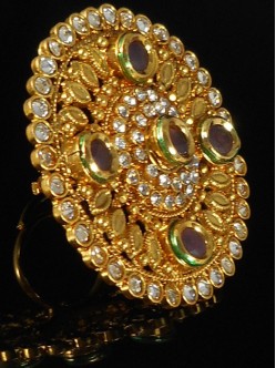 Designer Polki Finger Ring